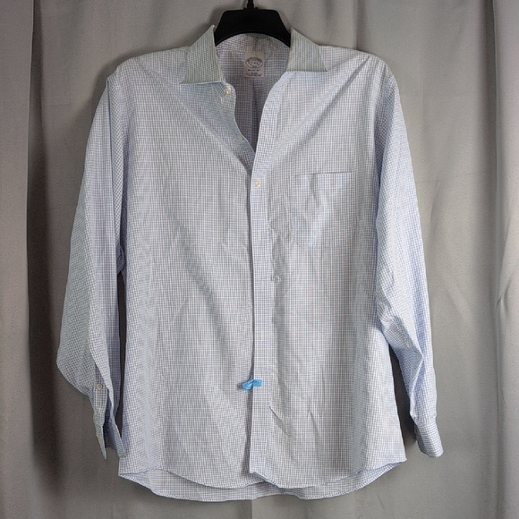 Brooks Brothers Blue Casual Button Down Shirt Relaxed Fit - Picture 1 of 7
